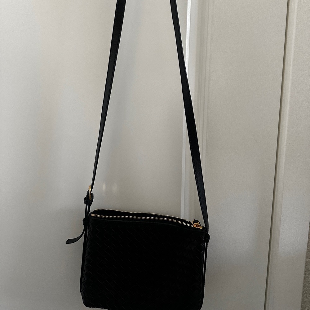 Madewell Woven Leather Crossbody Shoulder Bag